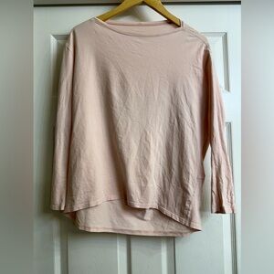 lululemon athletica Light Pink Long Sleeve Tee